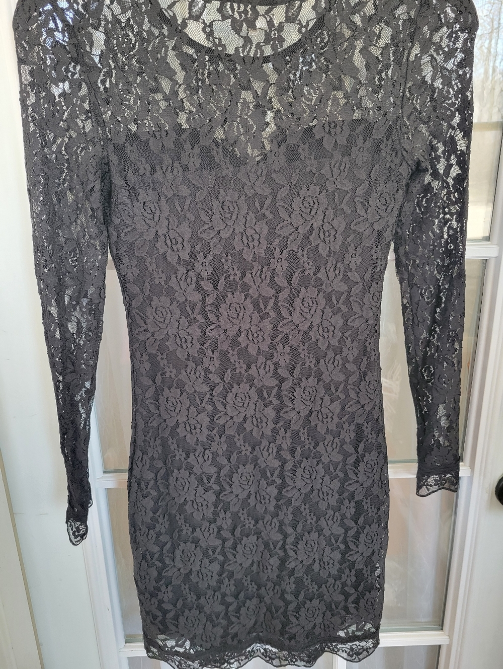 Maurices Black Lace Long Sleeve - Picture 6 of 8